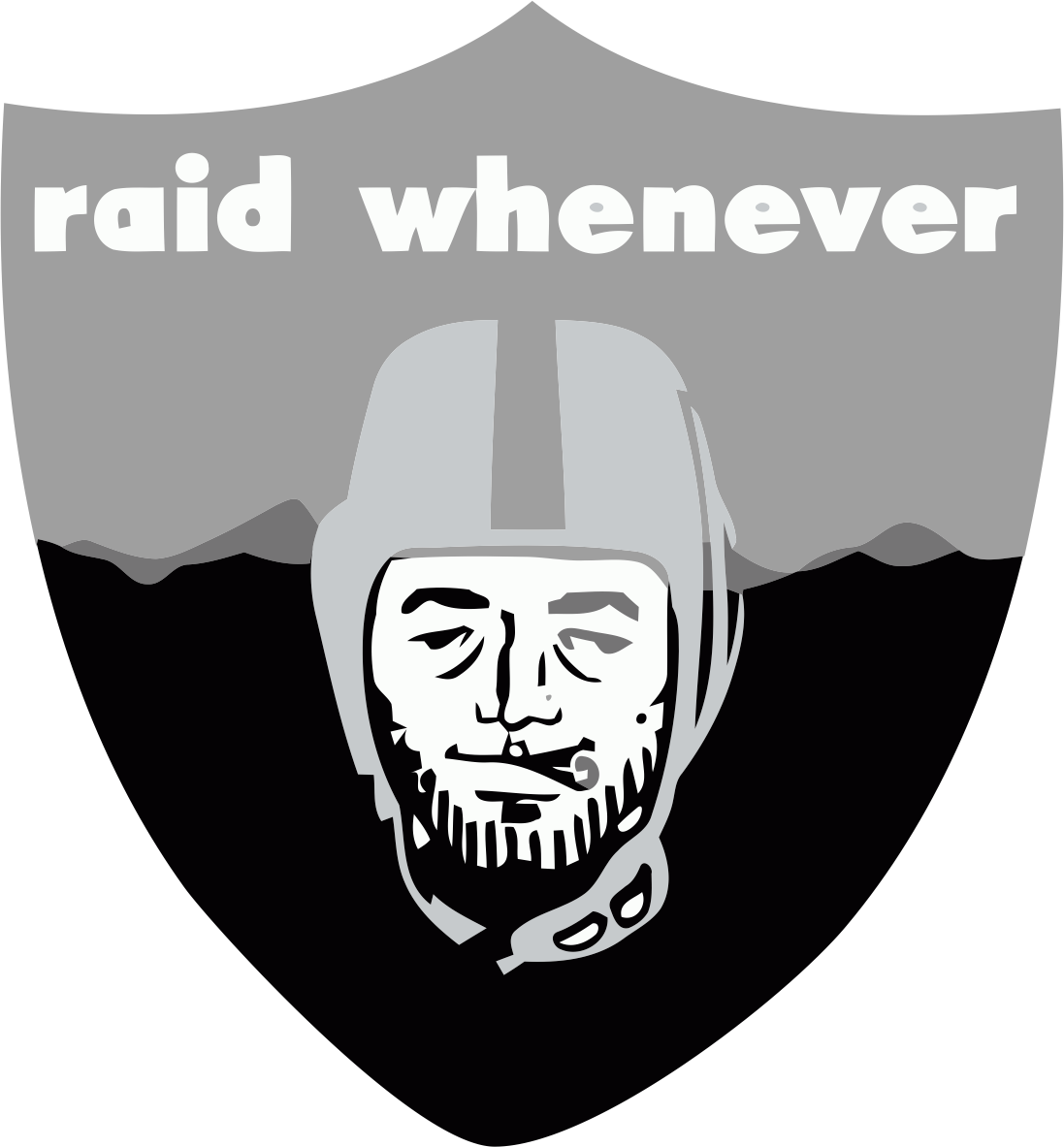 Oakland Raiders Smoking Weed Logo DIY iron on transfer (heat transfer)